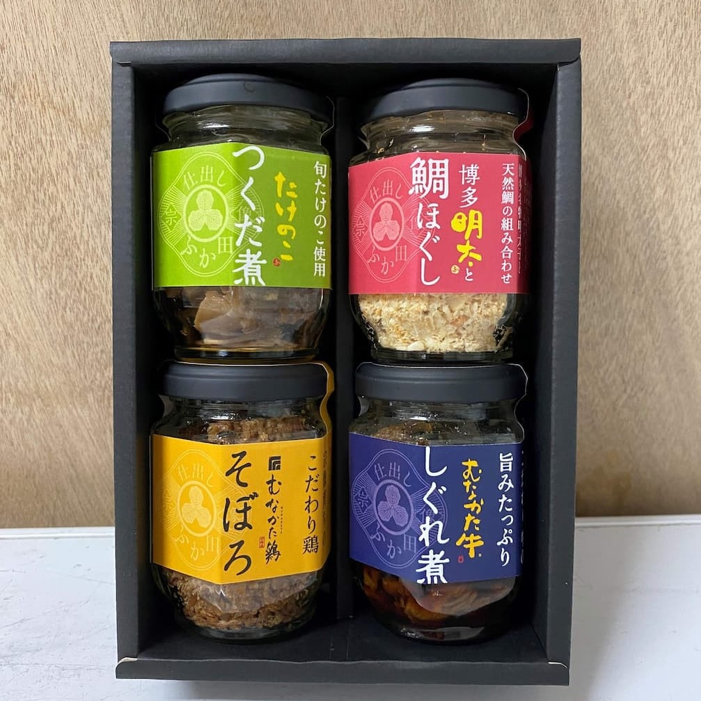 【仕出しふか田】 仕出し屋のご飯のお供 瓶詰アソート4本セット