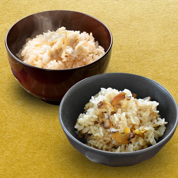 海の飯の素セット各2合用(2~3人前)(鯛めし×1P・サザエ飯×1P)