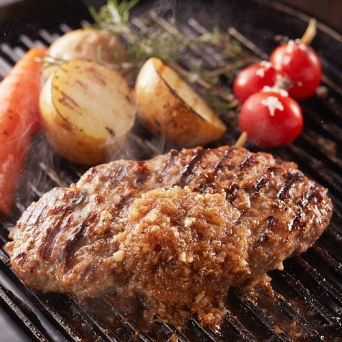 ふっくら柔らか手ごね むなかた牛ハンバーグ6個セット