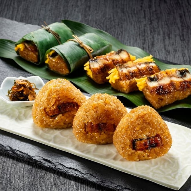 炙りうなぎ笹めしと炙りうなぎむすび詰合せ