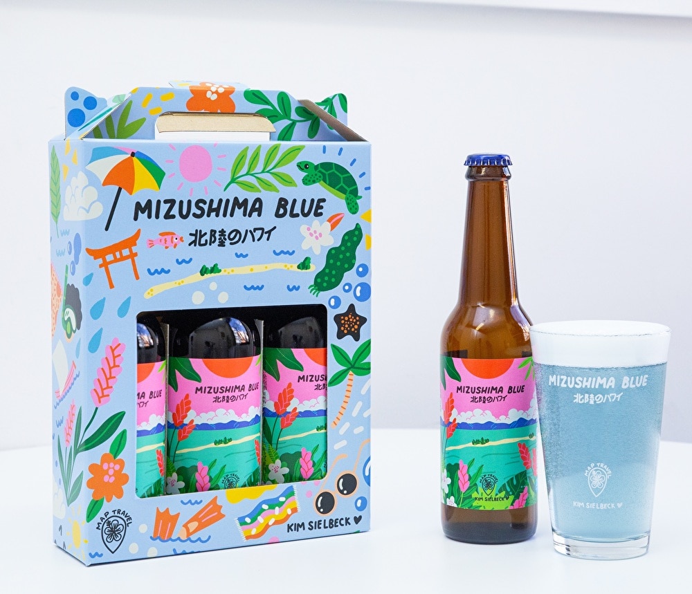 福井県敦賀市発クラフトビール 【MIZUSHIMA BLUE | 北陸のハワイ】 330ml×3本ギフトセット