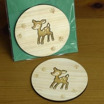 箸置きコースター(バンビ) 1枚