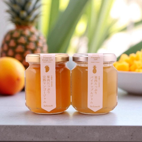 沖縄県石垣島産マンゴー&パイナップルジャムセット ギフトボックス