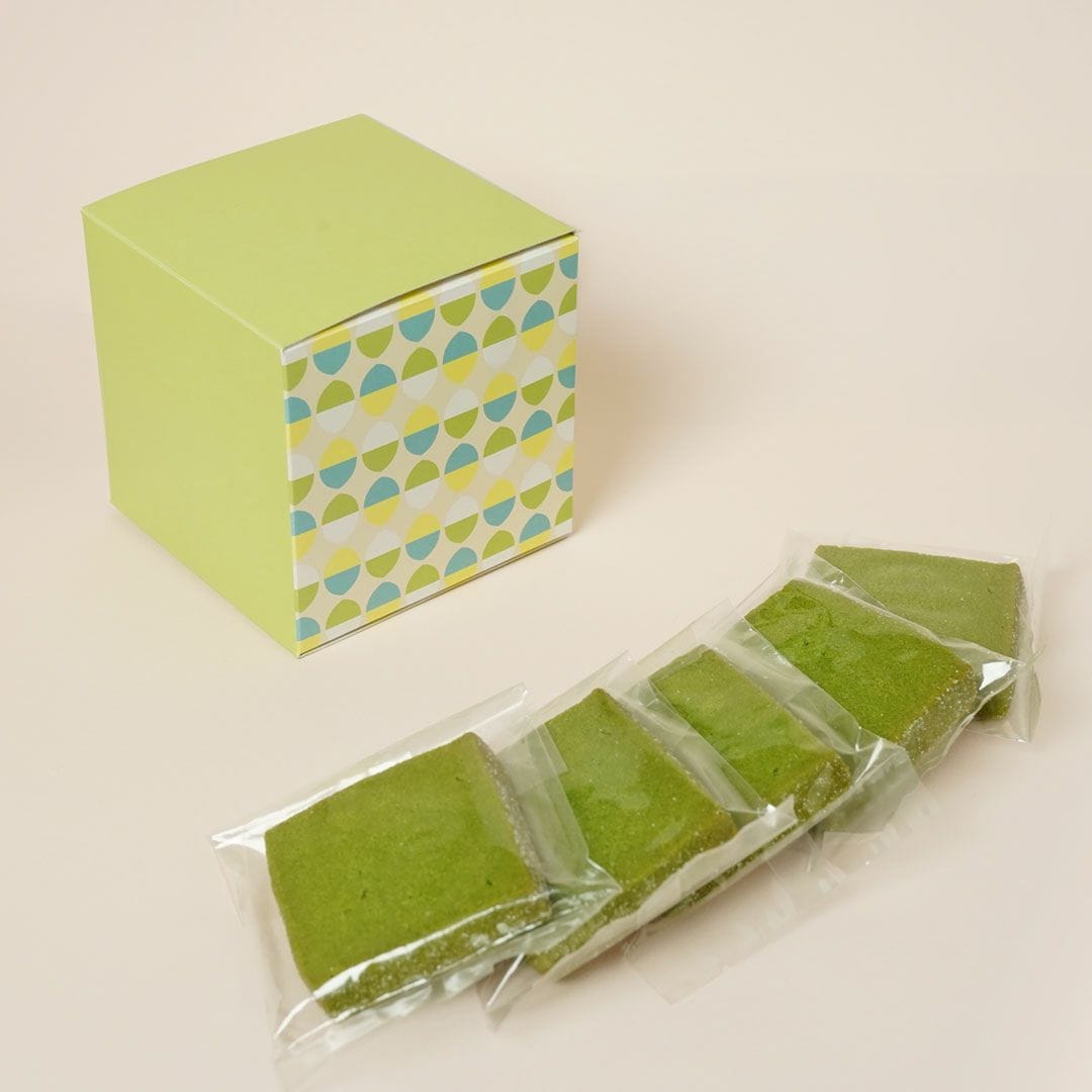  老舗茶舗の宇治抹茶クッキー<キューブBOX>