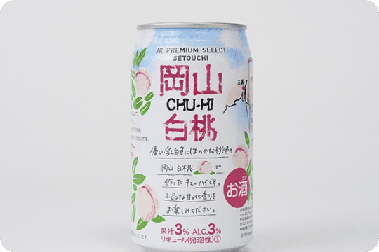 岡山白桃CHU-HI 350ml缶 24本入 JR PREMIUM SELECT SETOUCHI