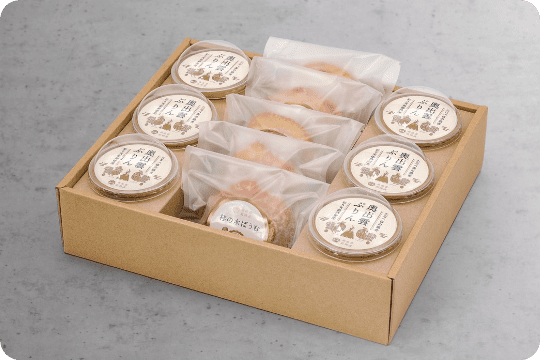 奥出雲前綿屋 奥出雲ぷりん(6個)・桂の木ばうむミニ(5個)セット　3,900円（税込）