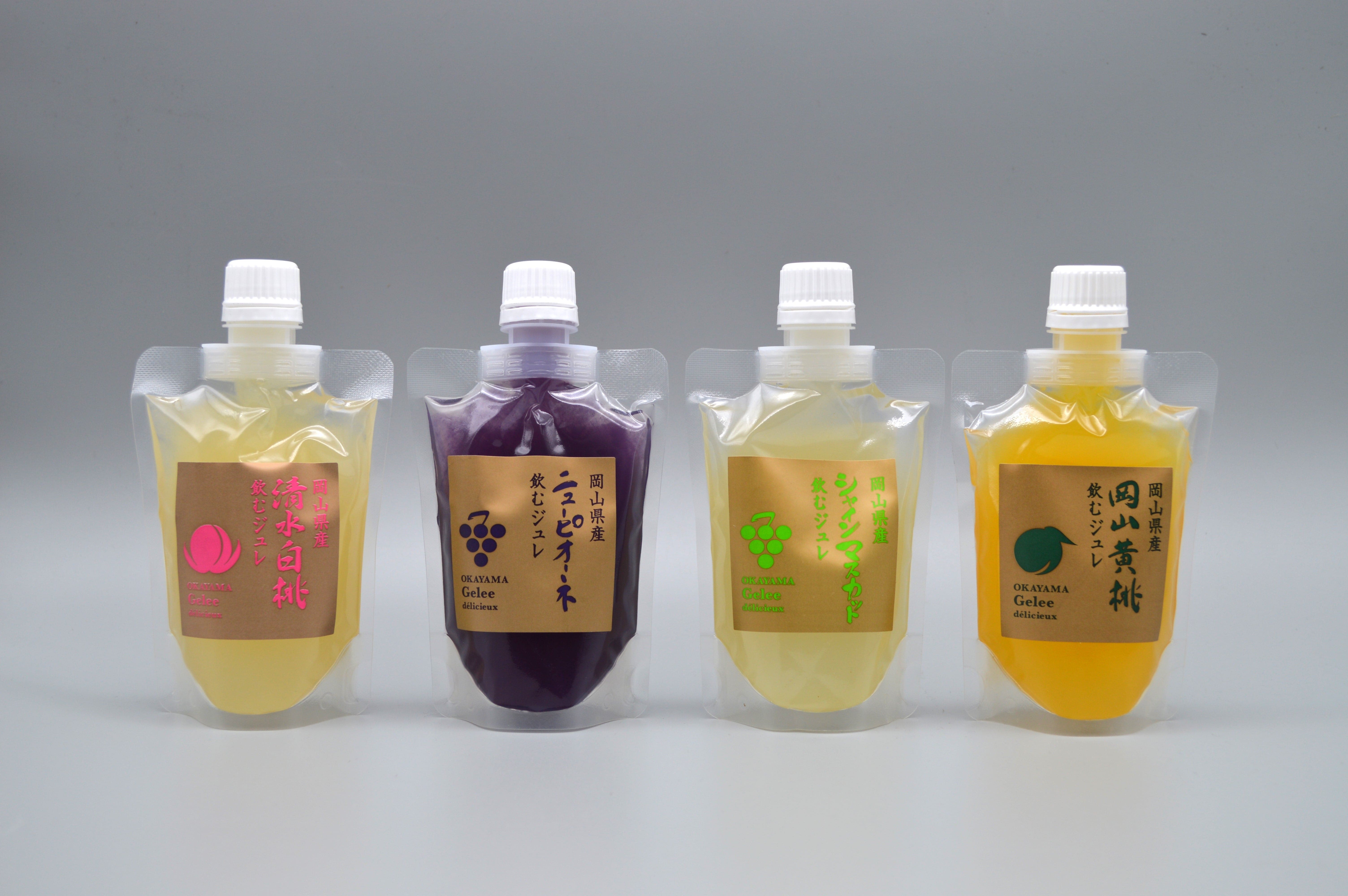 岡山県産フルーツの飲むジュレ 4種10本セット