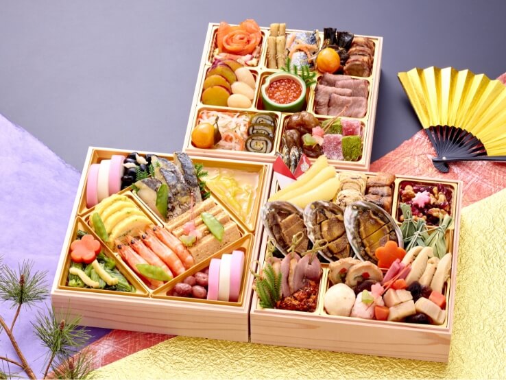 京都・料理旅宿井筒安監修 和のおせち料理三段重の画像